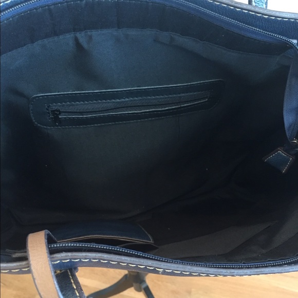 SOLD/NOTFORSALE Navy briefcase/purse/wallet set faux leather - Picture 14 of 16